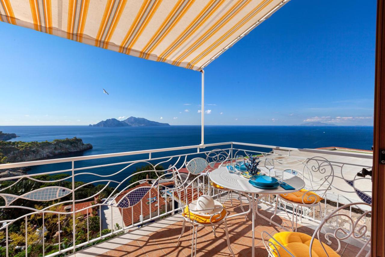 Il Sogno Di Lina Sorrento Coast Capri View Villa Massa Lubrense Eksteriør billede