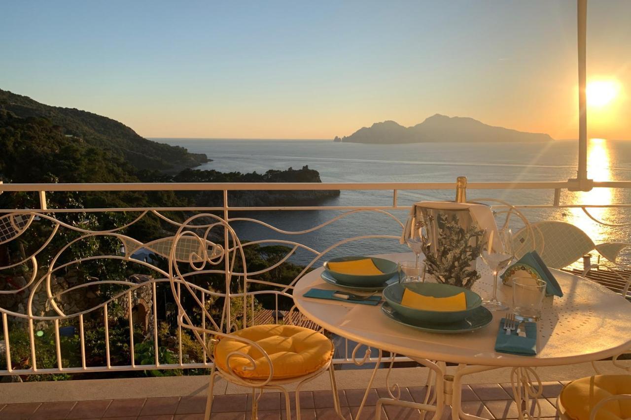 Il Sogno Di Lina Sorrento Coast Capri View Villa Massa Lubrense Eksteriør billede